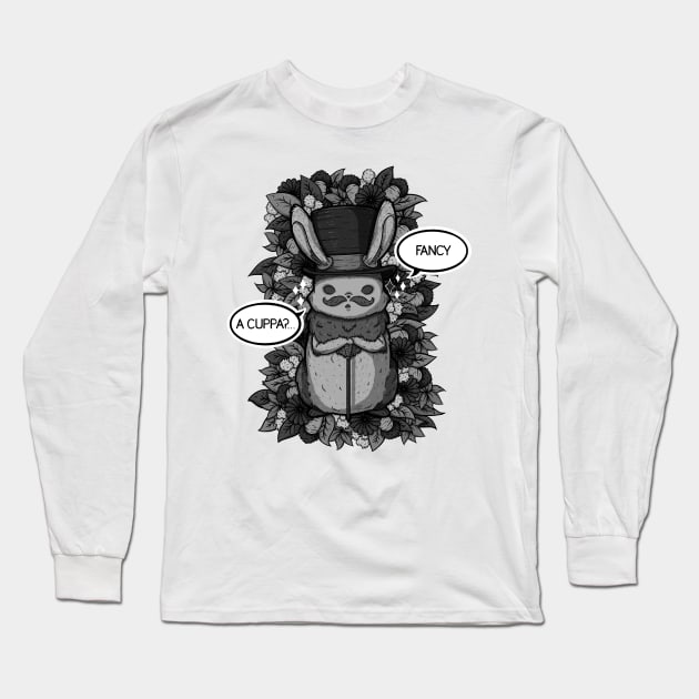 Top Hat Bunny Long Sleeve T-Shirt by zarya_kiqo